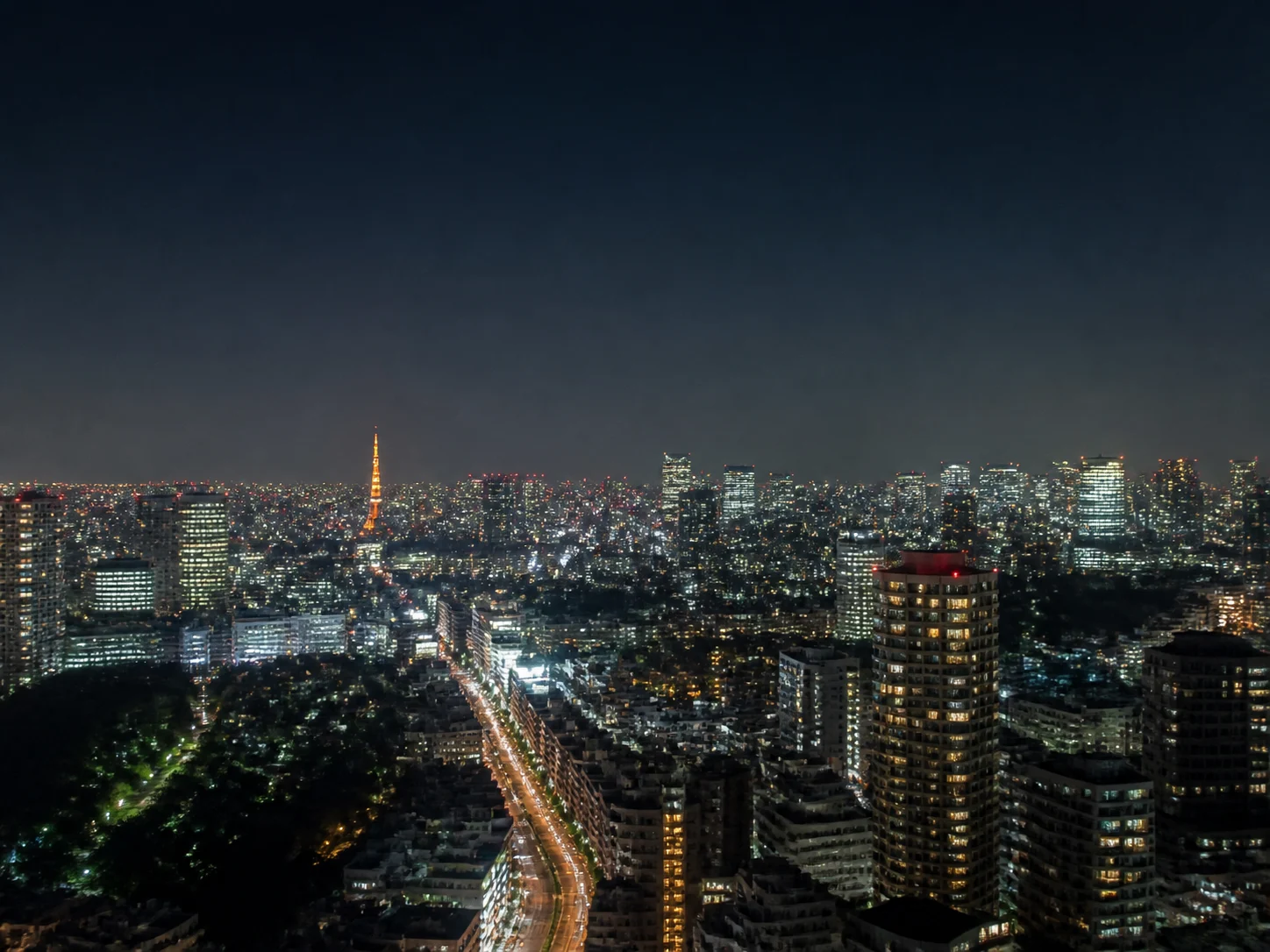 ルミナ麻布十番タワーレジデンスの32階からの夜景