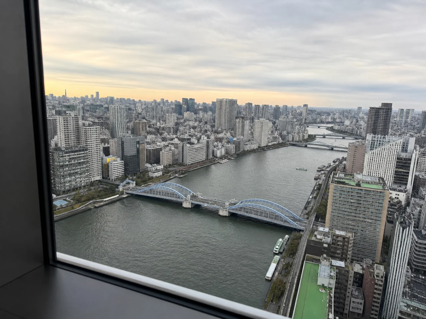 リヴェールタワー佃の隅田川リバービュー